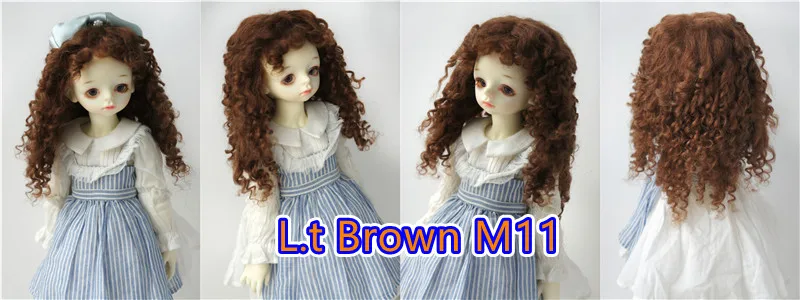 D28002 Extremely Longe Curly Monghanjuc Mohair BJD Wigs 6-7' 7-8' 8-9' 9-10' 1/6 1/4 1/3 YOSD MSD SD DOD QBaby Blythes Hair