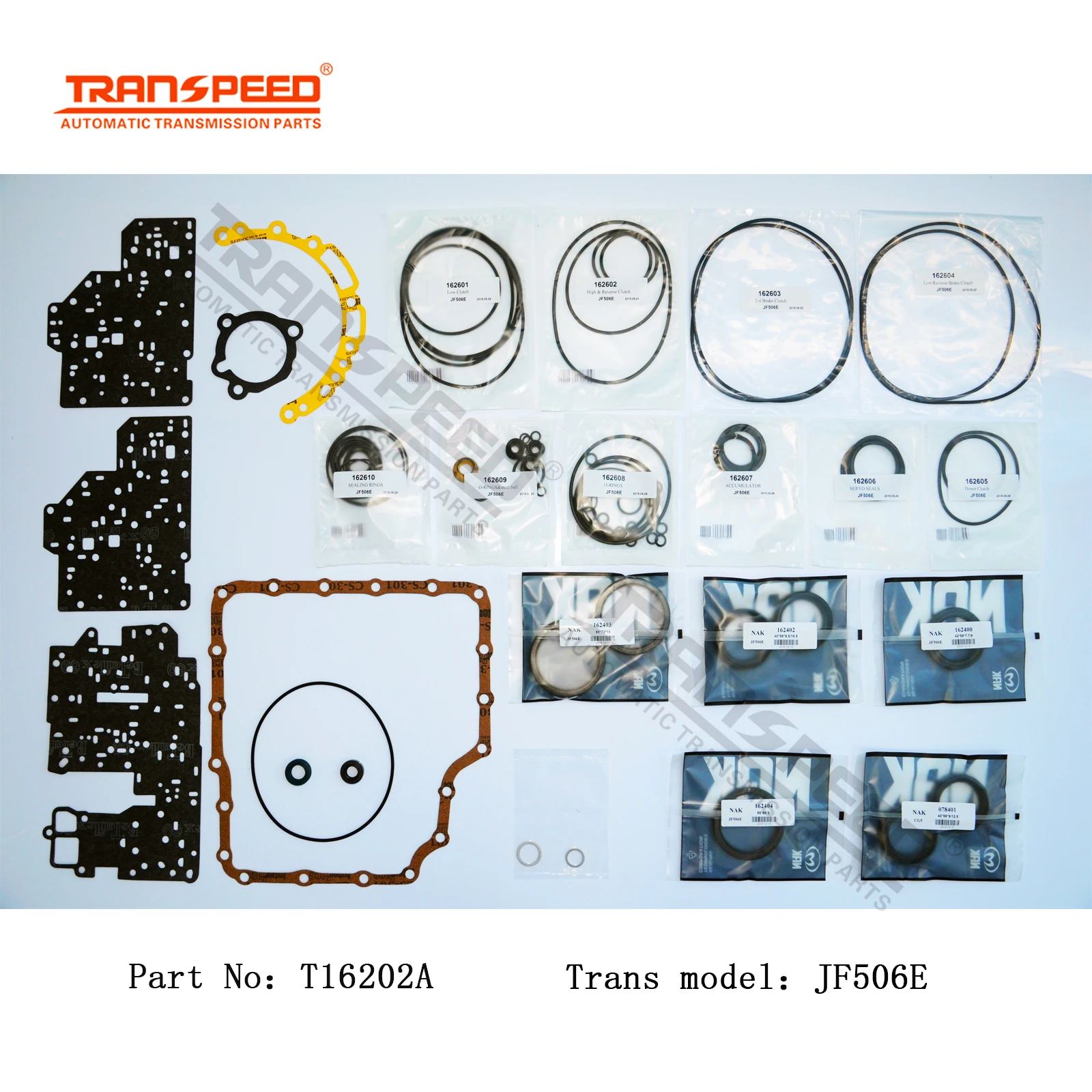 TRANSPEED JF506E 09A 09B Automatic Transmission Master Rebuild Kit For VW Audi FORD MAZDA MITSUBISHI Nissan Car Accessories