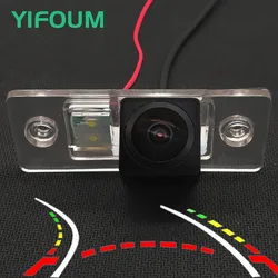 AHD Fisheye 12LED Dynamic Trajectory Car Rear View Camera For VW Bora Golf Passat Scirocco Polo Tiguan Touareg/Skoda Yeti Fabia