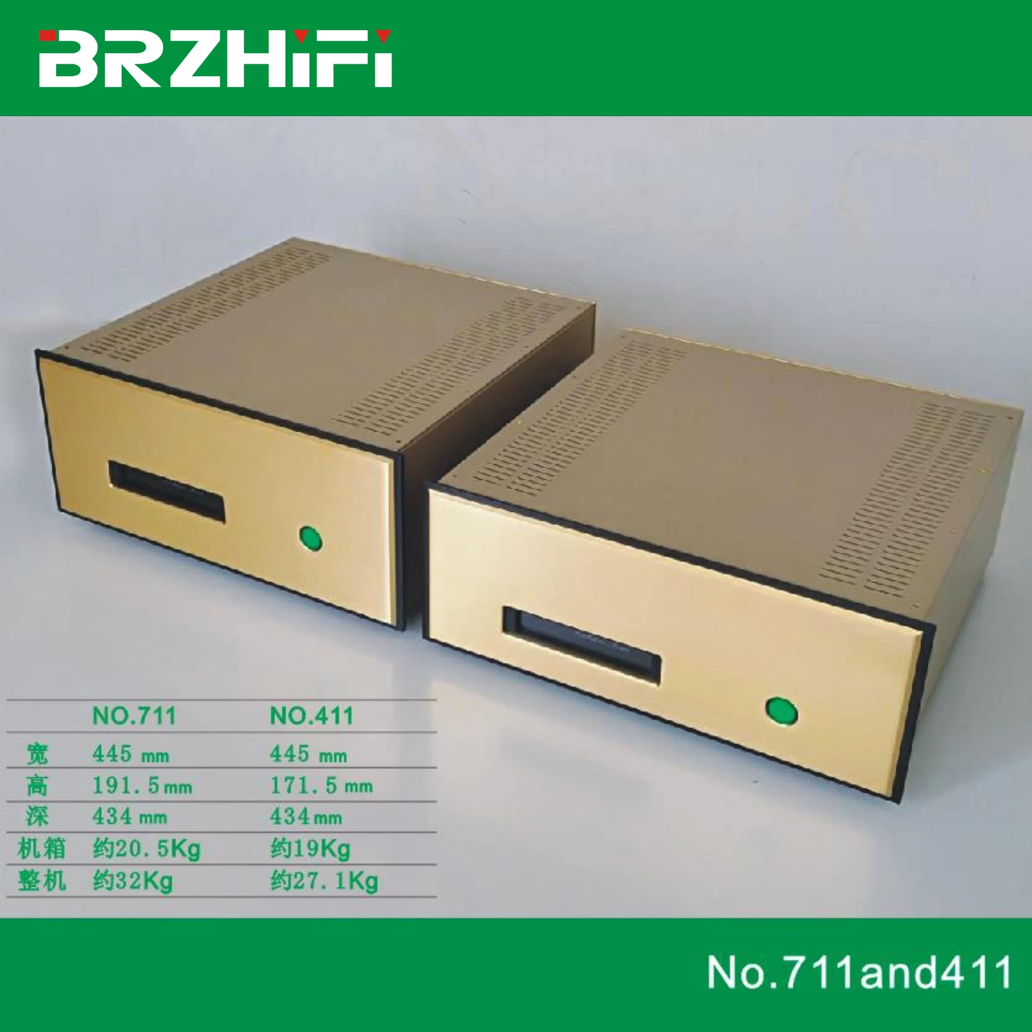 

BRZHIFI FM711 FM411 power amplifier chassis precision steel plate bending pays tribute to the classics DIY Case