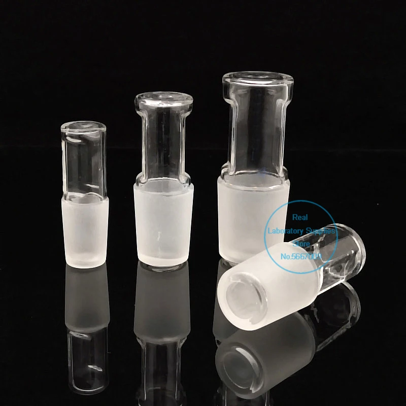 1pcs Lab Glass hollow plug 14# 19# 24# 29# Standard mouth stopper Grinding air plugs for flask school experiment