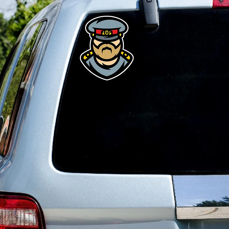 Rulemylife Russian police officer vinyl creativity stickers for Passat B6, Lada, car decoration