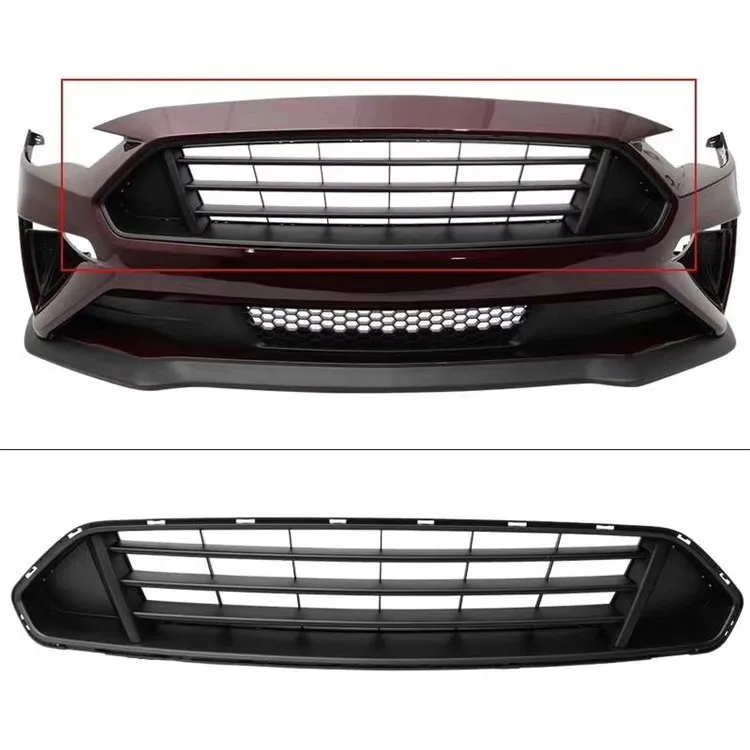 ABS Car Front Bumper Mesh Grille Around Trim Racing Grills Fits For Ford Mustang 2018 2019