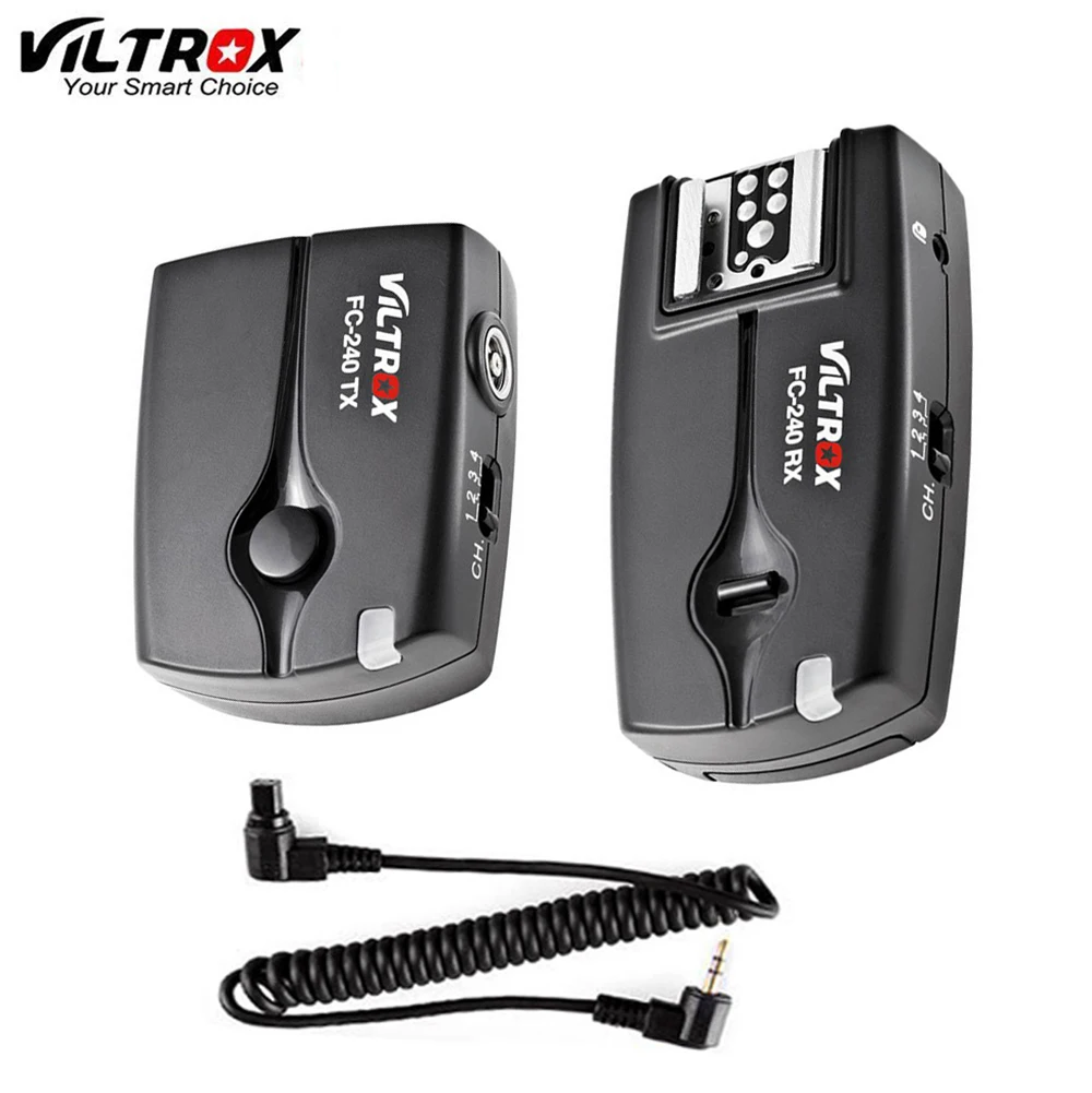 Viltrox FC-240 2.4G Wireless Flash Trigger Controller ชัตเตอร์ C3สำหรับ Canon 5D II III 1DX 1Ds Mark III 1D IV 6D 7DII 5DSR
