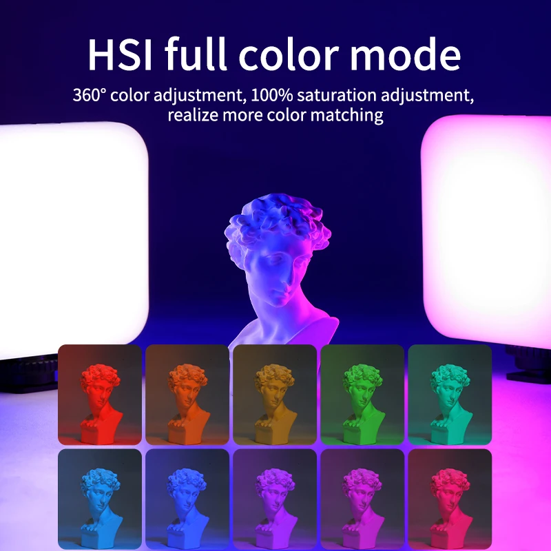 KingMa RGB Video Light LED Camera Lamp For Tik tok Youtube Light Streaming Rechargeable Mini Photo Light Fill Lighting