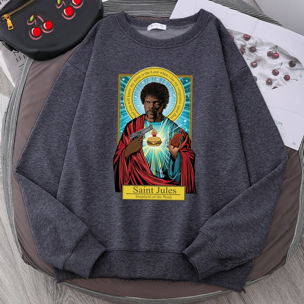 

Saint Jules Movie Pulp Fiction Hoodies Autumn Warm Sweatshirts Mens Casual Harajuku Streetwear Oversize Loose Tracksuit Male