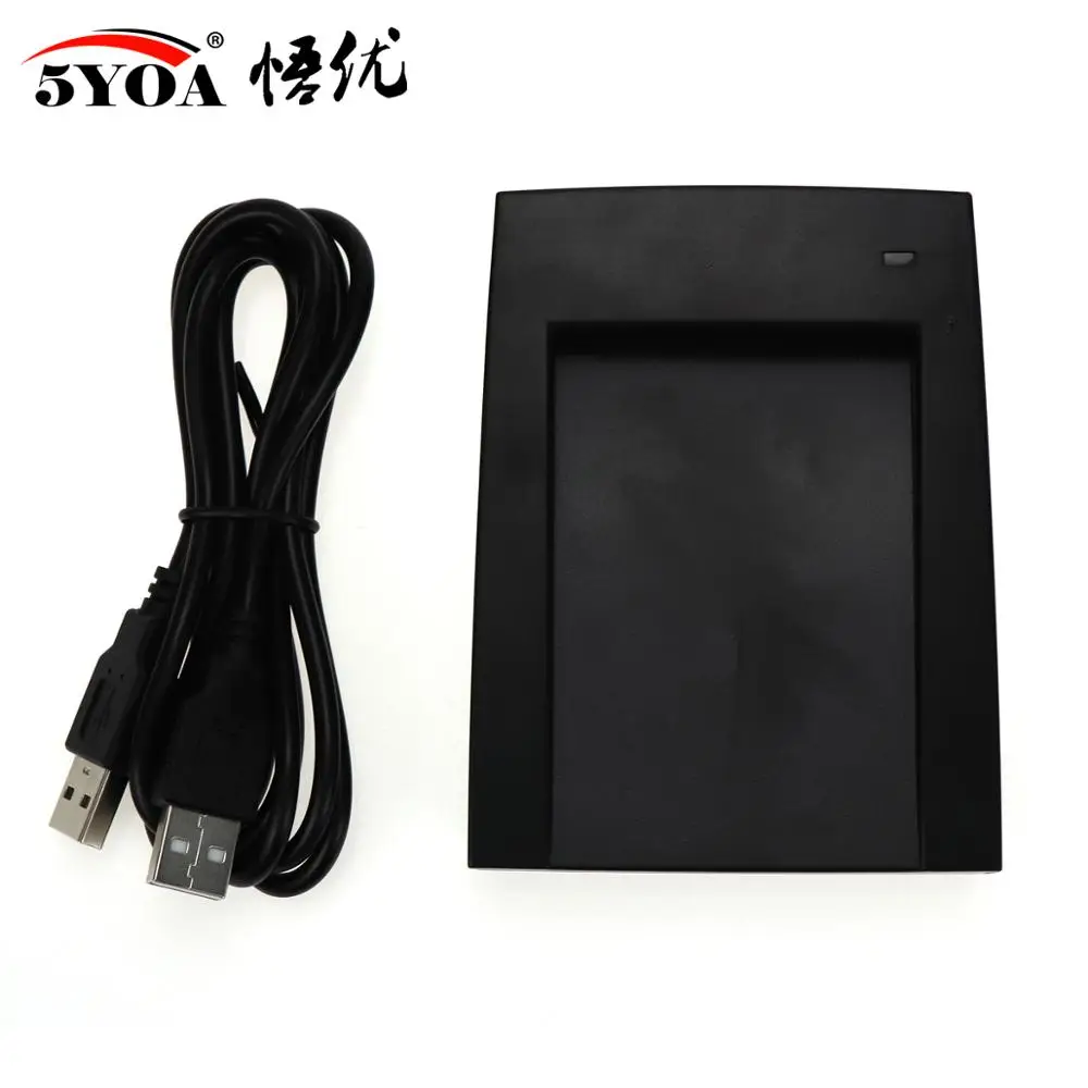 5YOA 13.56Mhz قارئ RFID 14443A القرب الذكية IC بطاقة USB الاستشعار التحكم في الوصول #5