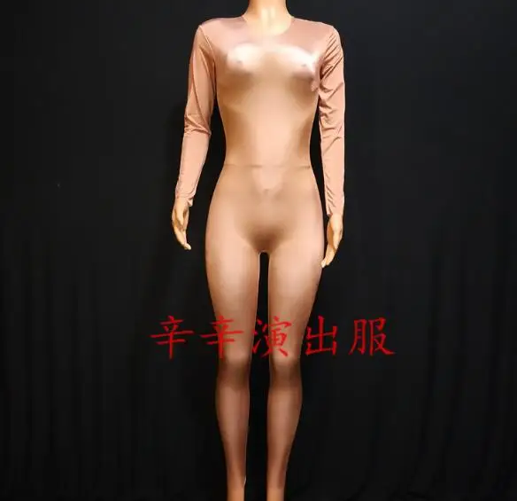 Bodysuit Women Jumpsuite Striptease Clothes Adult Nightclub Dacne Skin Color Pole Tight Cover