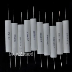 2pcs 1Ohm-40Ohm 30W Speaker Frequency Divider Audio Stereo Crossover Ceramic Resistance Cement Resistor