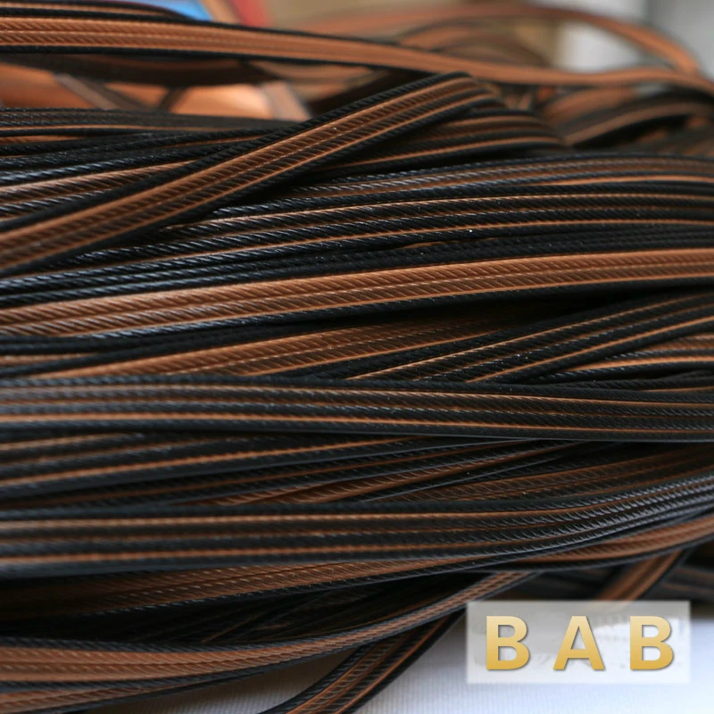 

500g 60m Coffee Four lines flat synthetic rattan weaving material plastic rattan for knit and repair chair table etc