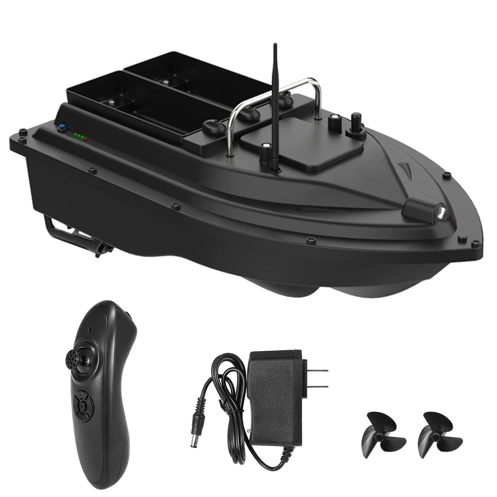 GPS Fishing Bait Boat 500m Remote Control Bait Boat Dual Motor Fish Finder 2KG Loading Support Automatic Cruise/Return/Route