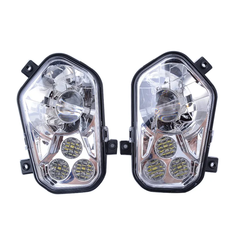 For Polaris ATV LED Headlight Left Right High Low For 2012-2013 Polaris RZR Side X Sides and 2012-2013 Sportsman RZR 800 900 570