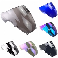 Motorcycle Double Bubble windshield windscreen For Suzuki GSXR 600 GSXR 750 GSXR 1000 K1 K2 2000 2001 2002 2003 Black