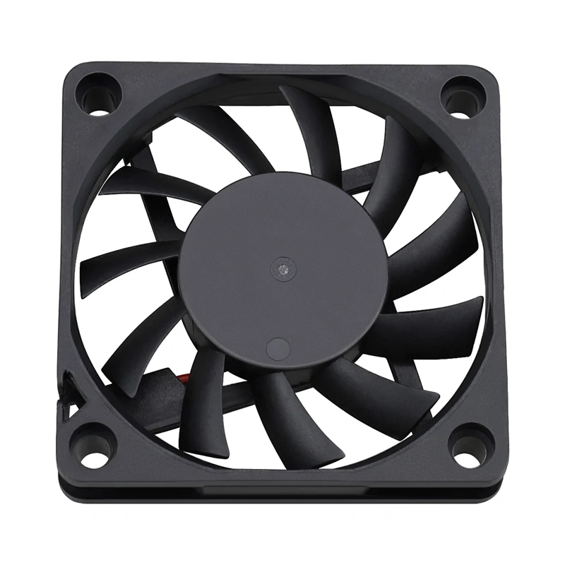 2 Pieces Gdstime 2Pin DC 5V 12V 24V 24 Volt 6cm 60x60x10mm 60mm Dual Ball Bearing Brushless Cooling Fan 60mm x 10mm  Cooler