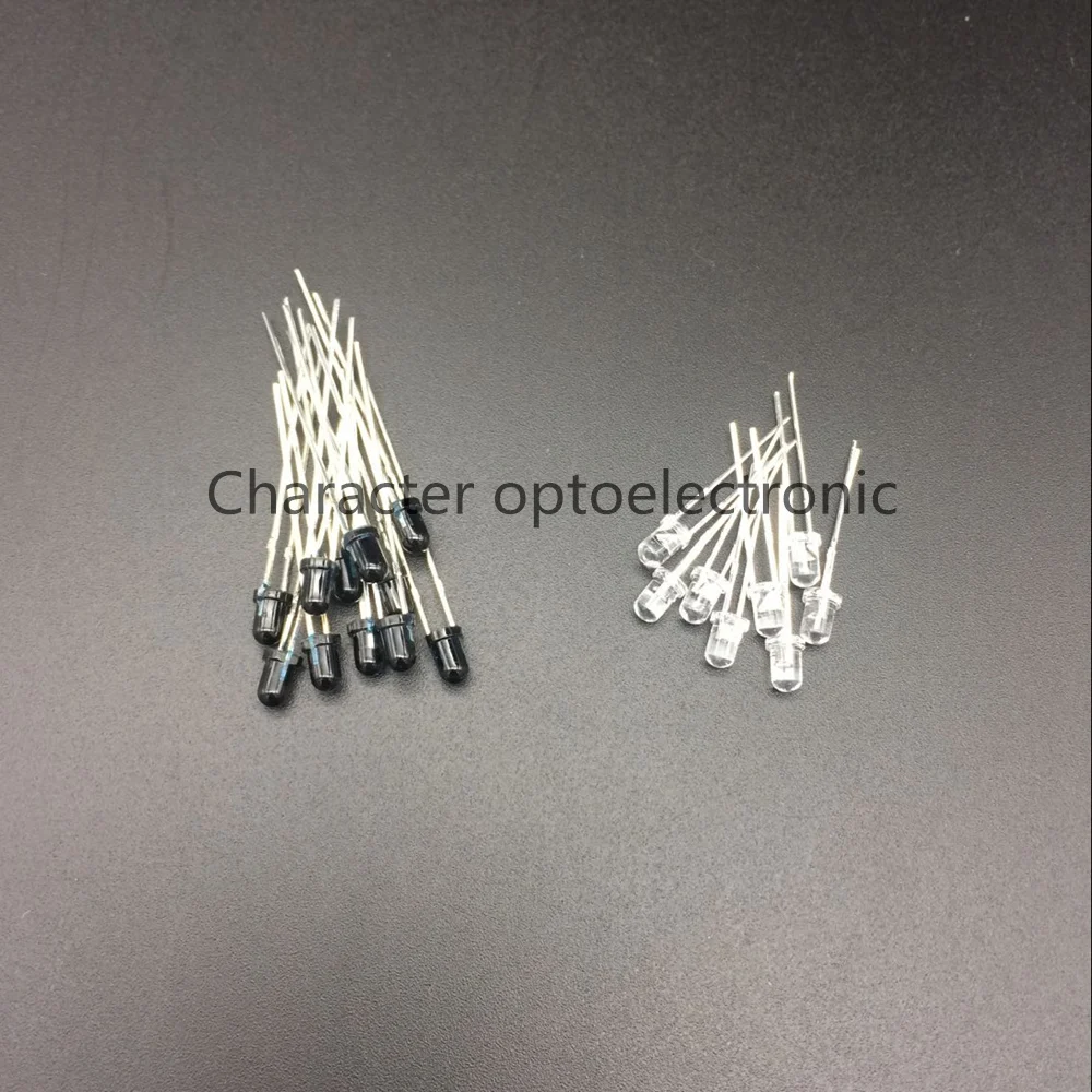 20pairs/40pcs LED 940nm 3mm LEDs Infrared 940 nm IR Emissor Infravermelho Emitter Receiver Diode  Diodes Ricevitore Emettitore