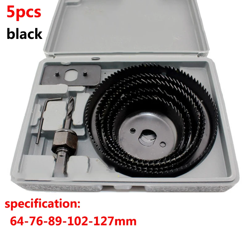 13pcs DIY Hole Saw Bit Cutting Set Kit 19-64mm Wood Sheet Metal Alloy Circular Round Case Drill Bits Thin Metal Cutter Hole Saw