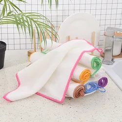 Natural Bamboo Fiber Rags Terry Washcloth For Dishes Useful Things For Kitchen Microfiber Hydrophilic Cloths Zero Waste Utensils