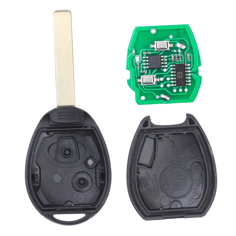 KEYECU Aftermarket Remote Key Fob 2 Button 315/433MHz PCF7931 for Mini Cooper R50 R52 R53 2001 2002 2003 2004 2005