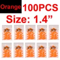 100pcs orange S