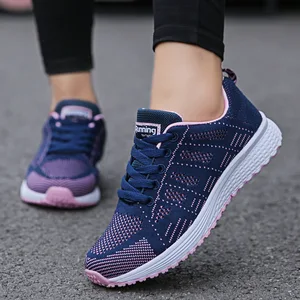Women Casual Schuhe Mode atmungsaktiv wandbare Mesh Schuhe Pläne Sneakers Frauen 2021 Fitnessstudio Vulkanisierte Schuhe weiße Schuhe Frauen Schuhe 10 Hauptverkäufe lässig Frauen -Sneaker - №4