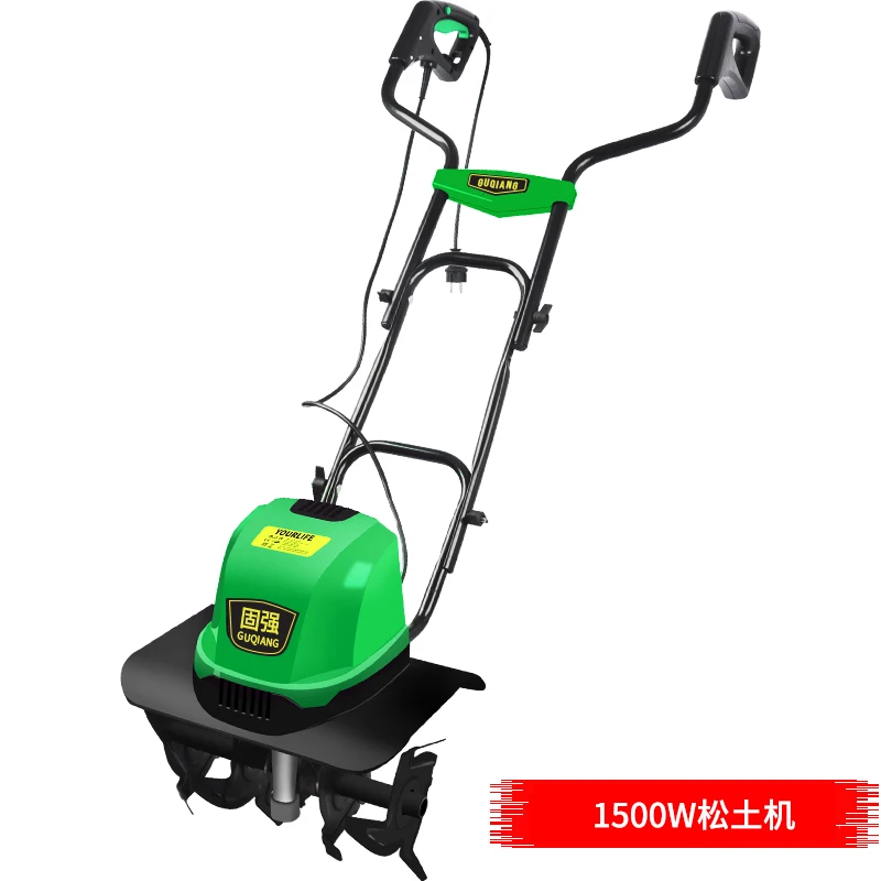 TLEG-01A Mini Tiller Electri Plough Machine Cultivator Scarifier Garden Household Soil Ploughing Digging Loosening Equipment