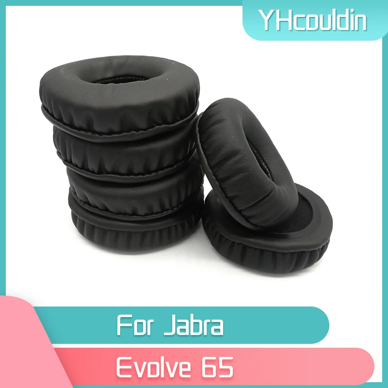 YHcouldin Earpads For Jabra Evolve 65 Headphone Accessaries Replacement Wrinkled Leather