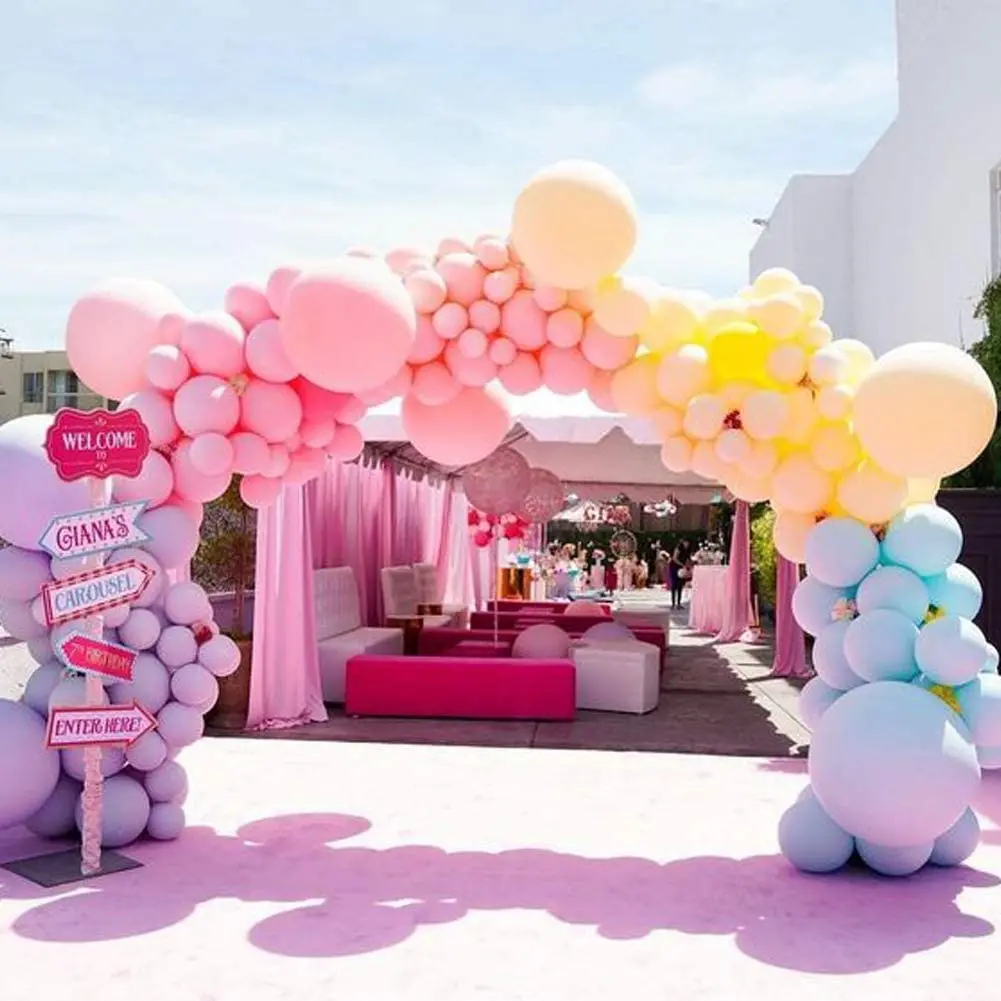 138pcs Magic Unicorn Macaron Mutilcolor Balloons Garland Arch Set Decor Pastel Baby Shower Children Girls And Boy Birthday Party