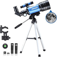 30070 HD Astronomical Telescope With Tripod Phone Adapter Monocular Moon Bird Watching Kids Adults  Astronomy Beginners Gift