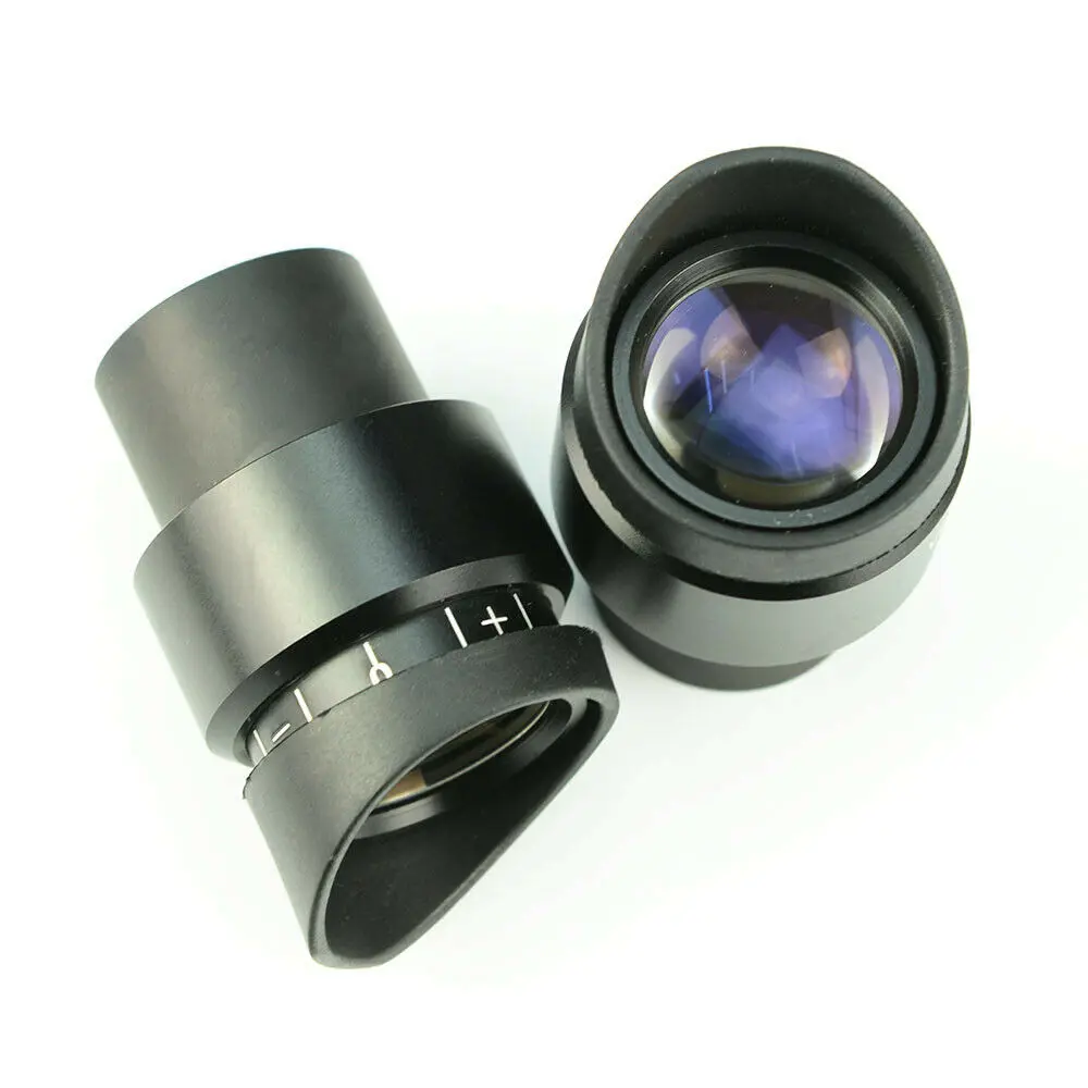 Stereo Microscope WF10X 23mm Wide Angle Eyepiece Diopter Adjustable with Eyeguards 30mm Diameter