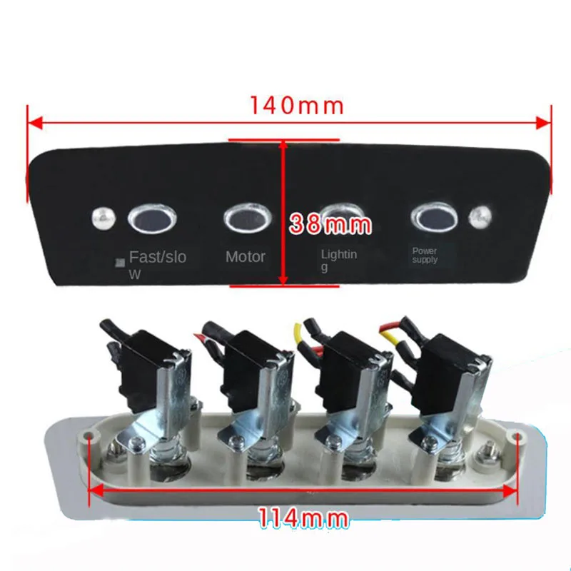 4 key switch range hood accessories range hood switch button universal control panel panel controller