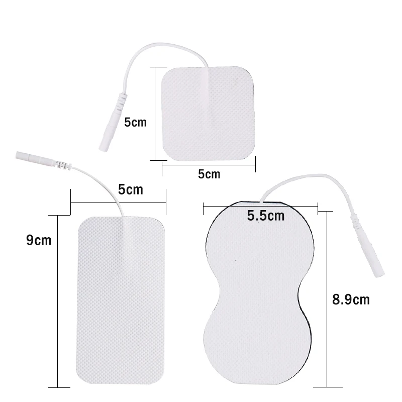 10/20 Stuks Tientallen Ems Zenuwspierstimulator Elektrode Herbruikbare Pads Geleidende Gel Fysiotherapie Machine 2Mm Plug Sticker