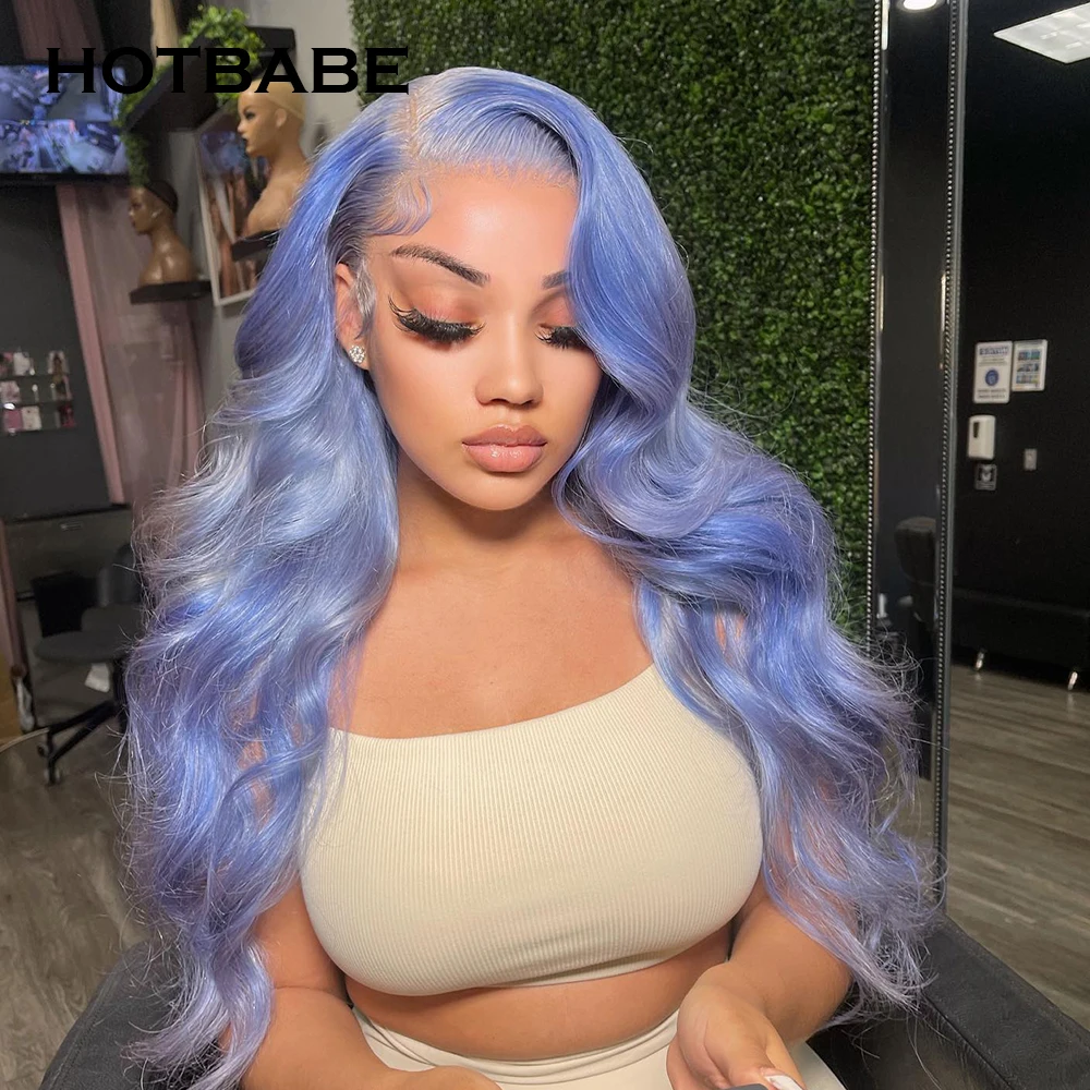 

613 Blue Color 13x6 HD Lace Front Human Hair Wigs For Women 30 Inch Body Wave Blonde Lace Frontal Wig Brazilian Lace Front Wigs