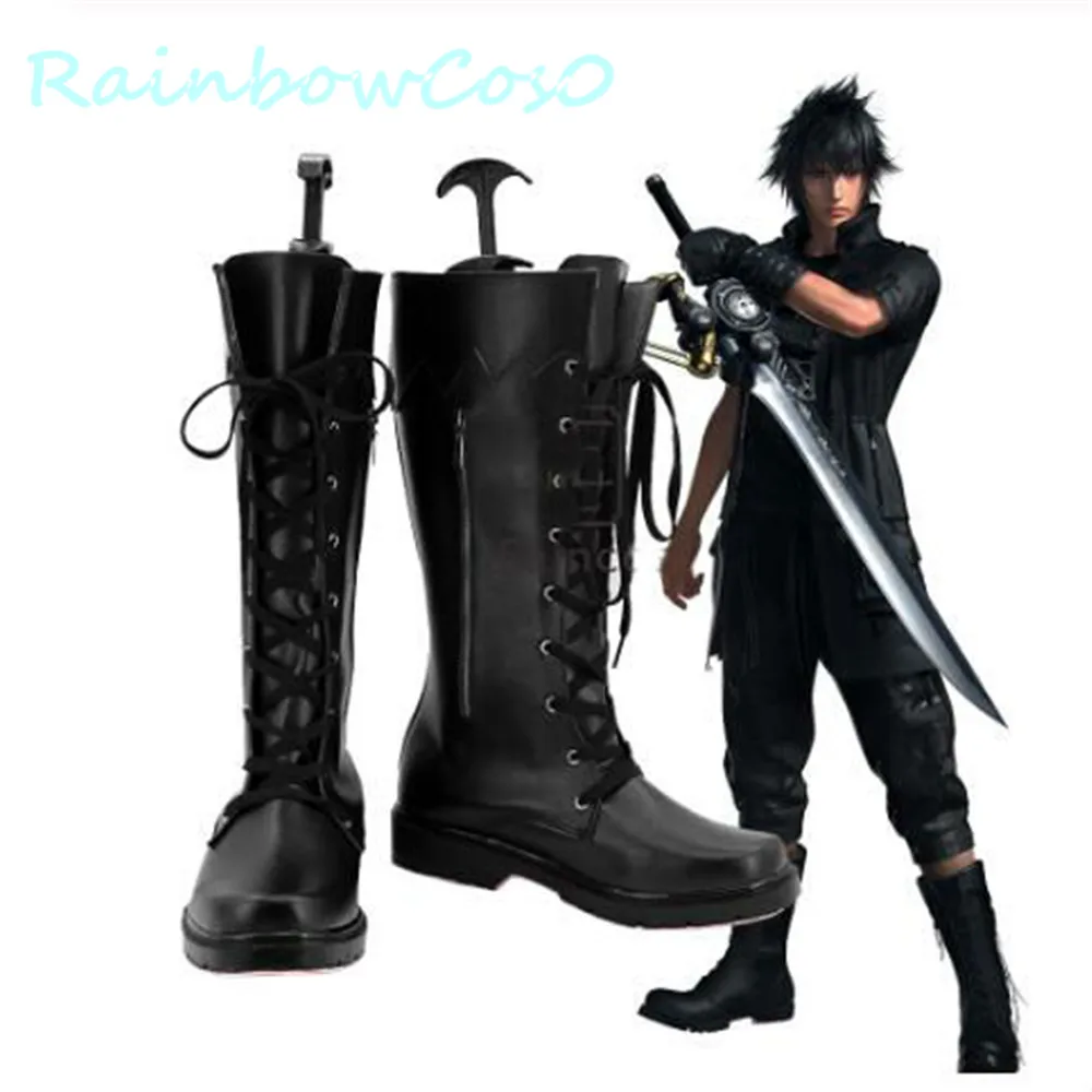 Final Fantasy XV Noctis Lucis Caelum Cosplay Shoes Boots Free Ship RainbowCos0 Christmas Game Anime Halloween