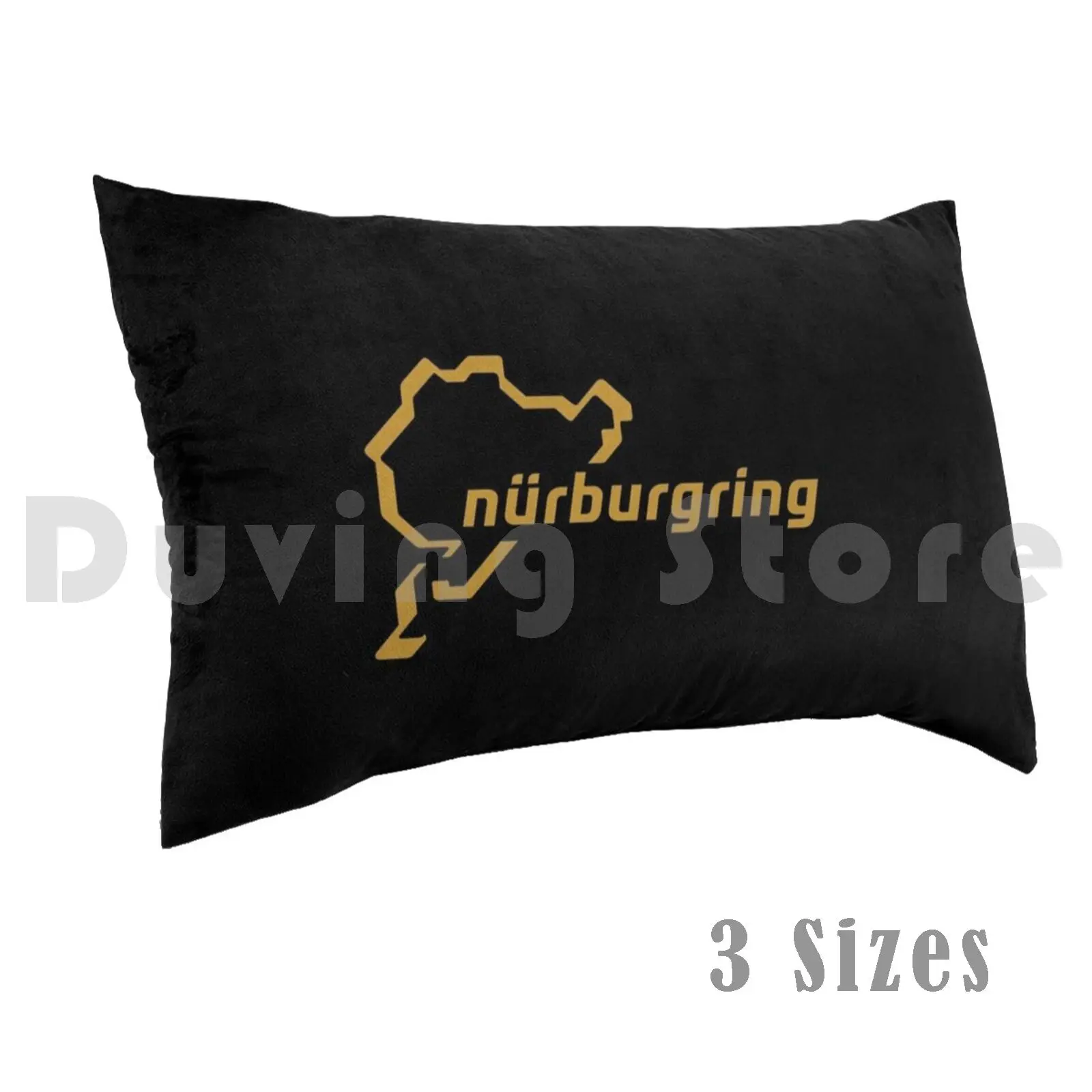 Nurburgring Gold Fan Art Logo Pillow Case Printed 50x75 Nurburgring Green White Germany Carbon Track