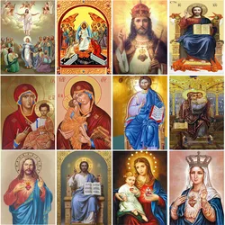 5d DiY Full Diamond Painting Orthodox Church Figure Religion Needlework Diamond Embroidery Cross Stitch Kits Mosaic Home Decor