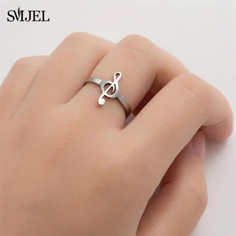 Stainless Steel Rings for Women Unisex Fashion Animal Deer Chihuahua Cat Leaves Ring Party Jewelry Accessories Bagues Pour Femme