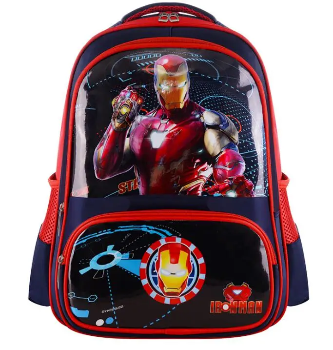 Mochila escolar de dibujos animados de spiderman para niños y niñas, Elsa, Sofía, gran capacidad