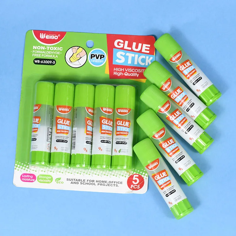 63009-5 Solid Glue Sticks 9g Adhesive Stick Solid Glue for School Home Use Glue School Glue