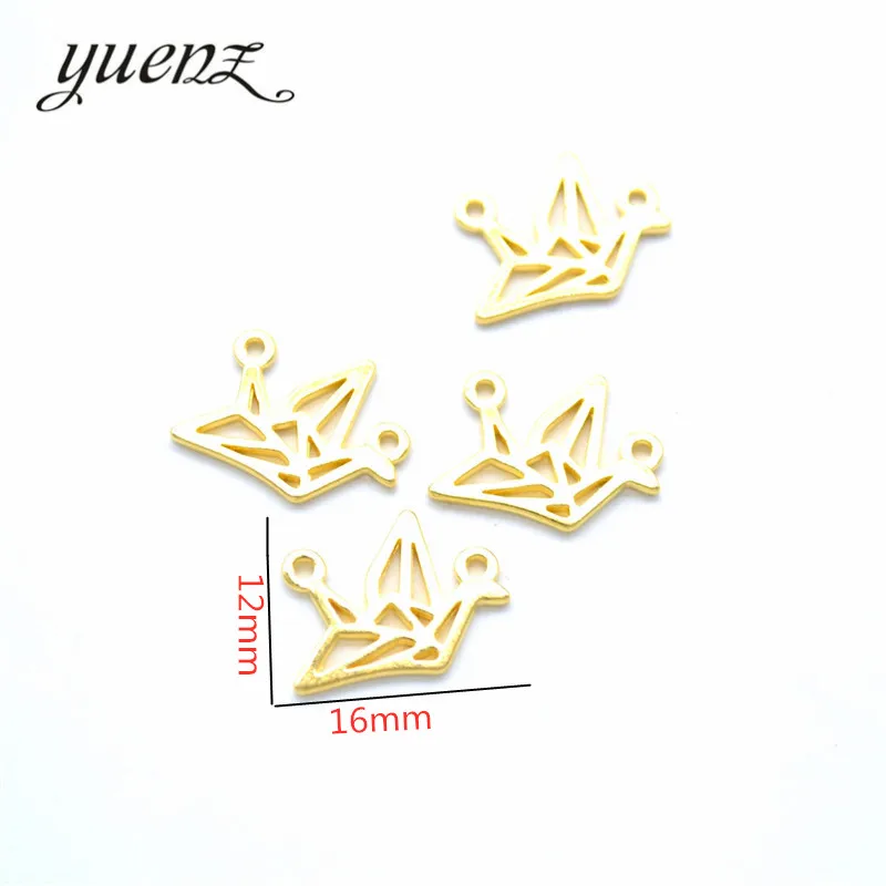 YuenZ 25pcs Antique Silver Plated Thousand Paper Cranes Charms Pendant:DIY for bracelet necklace 16*12mm D560