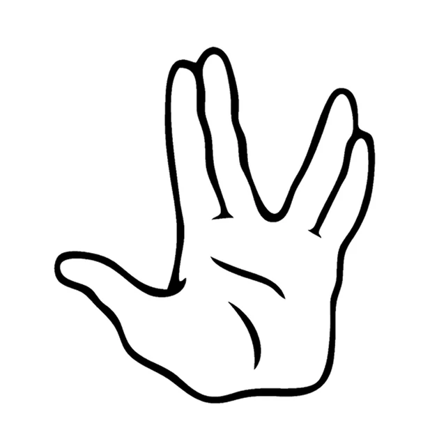 

11.8*13.1CM Interesting Hand Car Sticker Vinyl Motorcycle Accessories Graphic High Quality Decoration