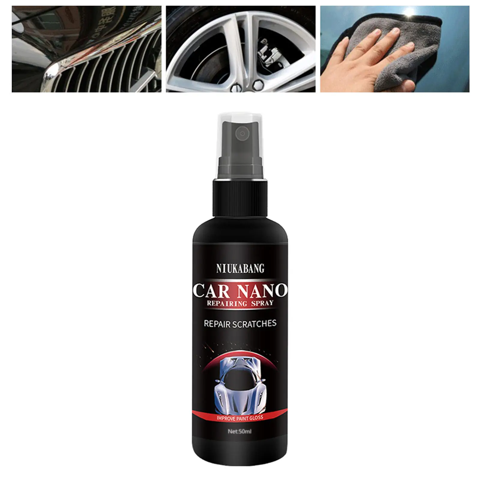 Car Paint Nano Repairing Spray Super Gloss Improve Hardness Ceramic Car Coating Paint Protection Spray Auto Care Coating Wax