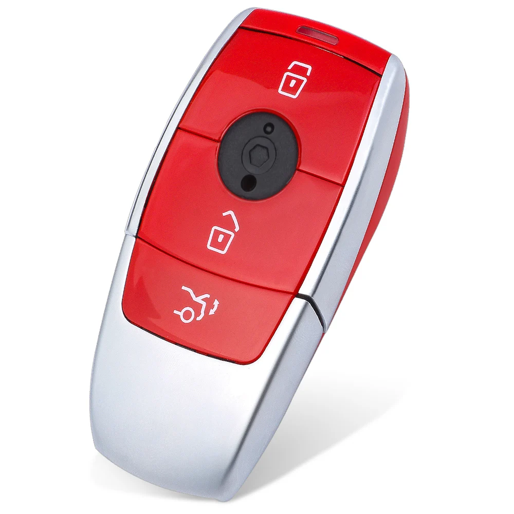 KEYECU 3 pulsanti Smart Prox Remote Key Case Shell per Mercedes Benz C200L E300L S320 S350 S450l S500l per AMG GLC rosso nero bianco