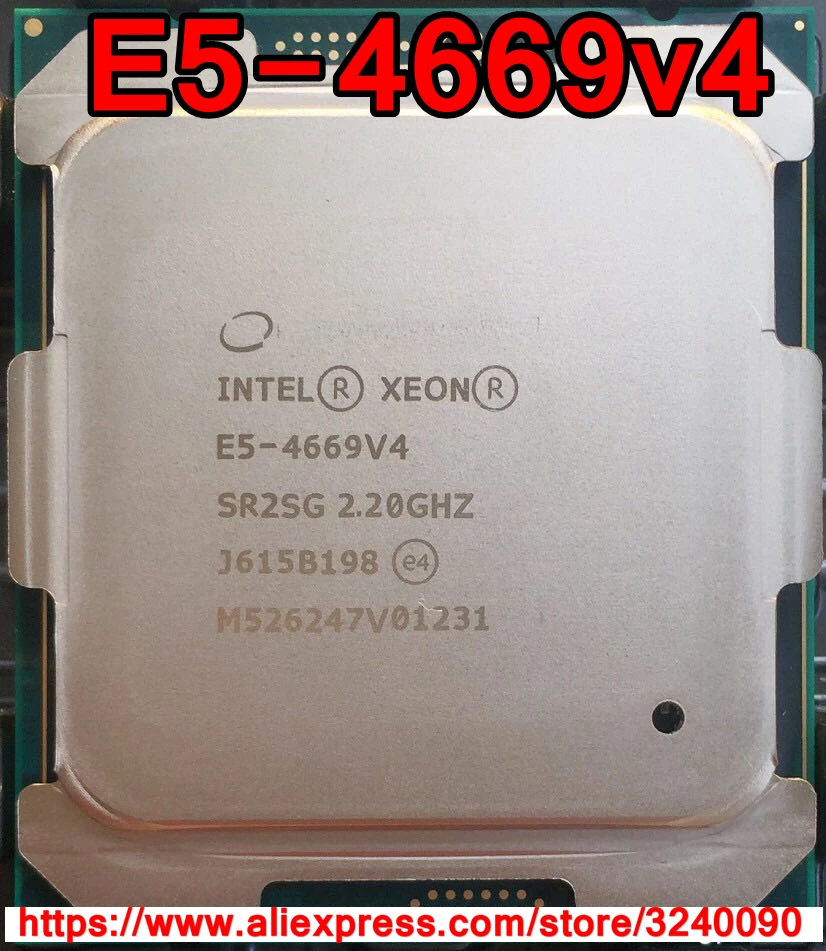 Intel Xeon CPU E5-4669v4 QS version 2.20GHz 22-Cores 55M LGA2011-3 E5-4669 v4 processor E5 4669v4 free shipping E5 4669 v4