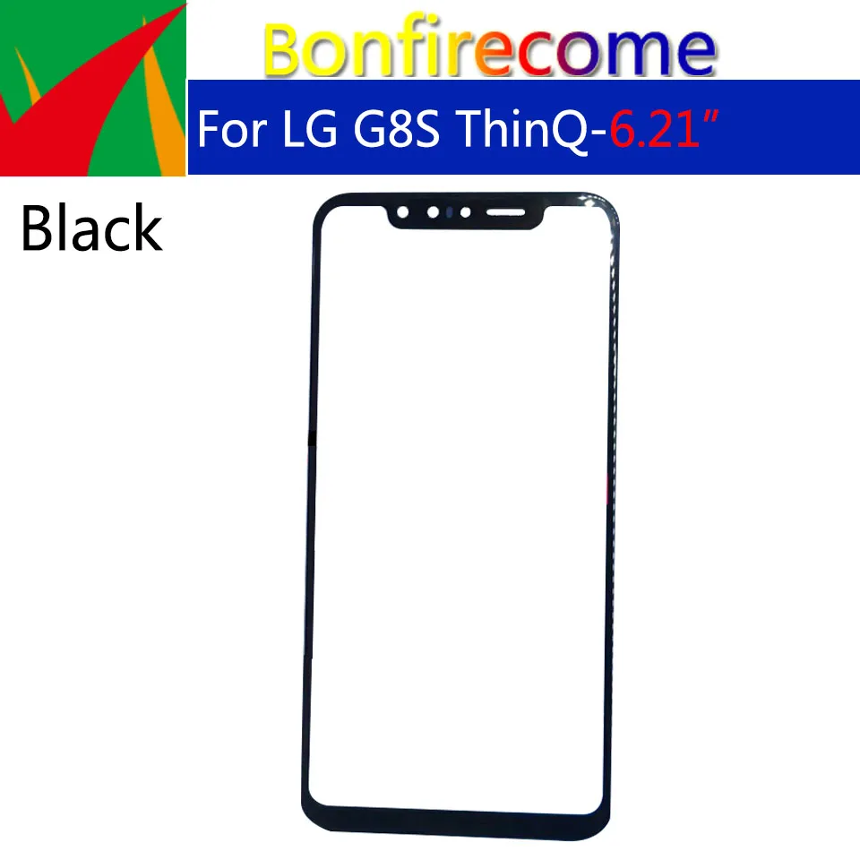 10Pcs\Lot For LG G8S ThinQ Touch Screen Front Glass Panel LCD Outer Lens Replacement