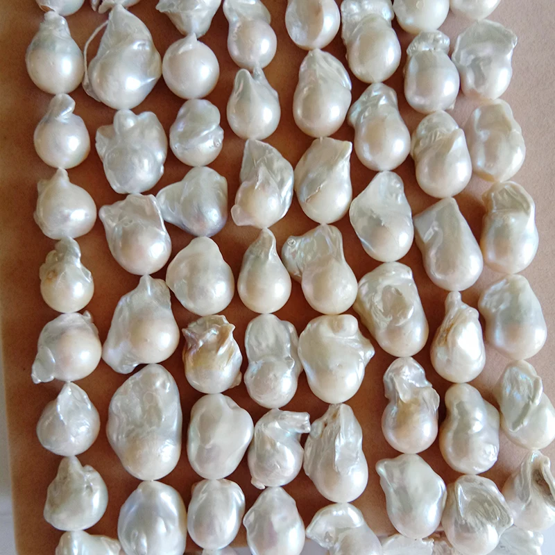 

pearl beads,100% Nature freshwater loose pearl with baroque shape, BIGGEST BAROQUE shape pearl .15-20 mm