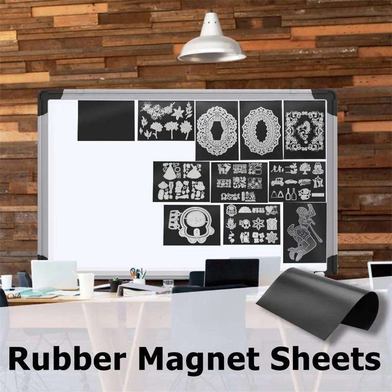 Rubber Magnet Sheets 10PCS/SET 7x5inch Used To Store And Organize All Of Your Metal Cutting Dies On Single Side DIY Tools