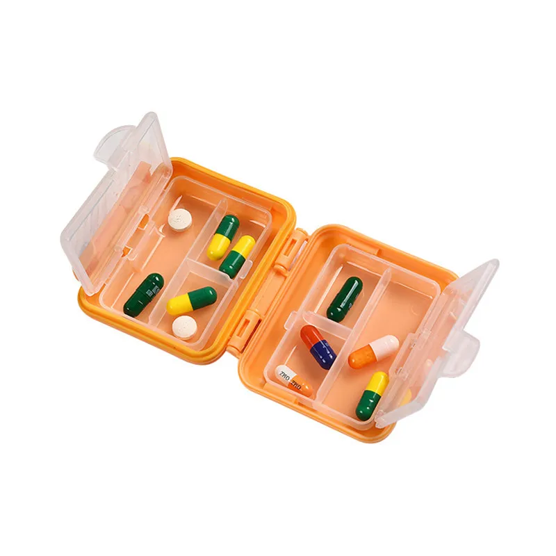 Mini Pill Box 7 Grids Medicine Tablet Week Pill Case Container Organizer Health Care Drug Travel Divider Portable Personal Tool