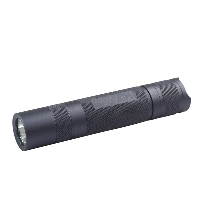 120mm (L) x 24mm (D) DIY S2 Plus LED Flashlight Host With Metal Switch - Black / Grey / Blue