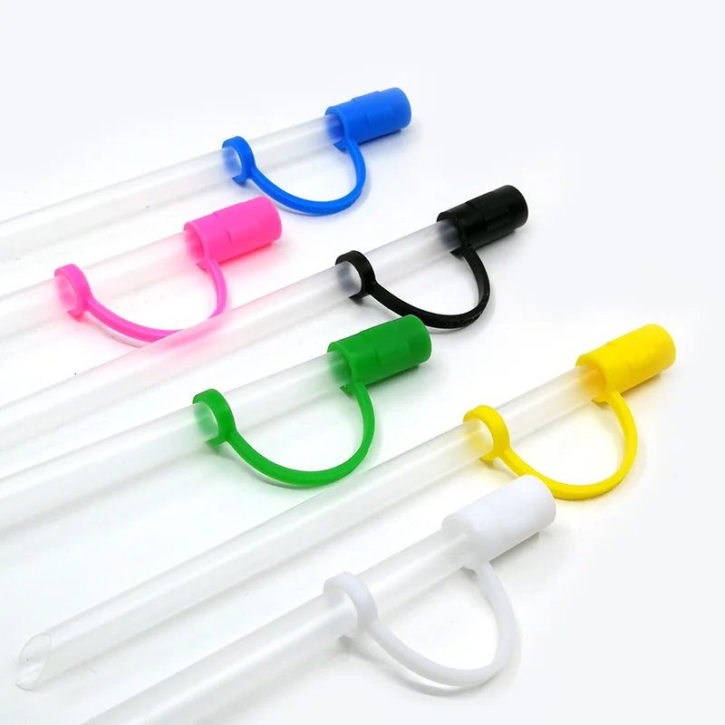 1PCS PVC Silicone Straw Tips Straw Sealing Tools Drinking Dust Cap Splash Proof Plugs straw cover straw charms Cup Accessories