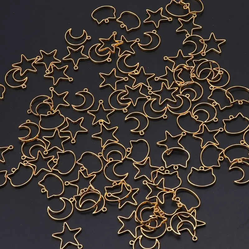 دلاية بإطار هندسي صغير ، مشغولات يدوية من راتنج الأشعة فوق البنفسجية ، سحر الحافة ، إطار مجوف ، راتنج الإيبوكسي ، حشوات المجوهرات ، 90 +